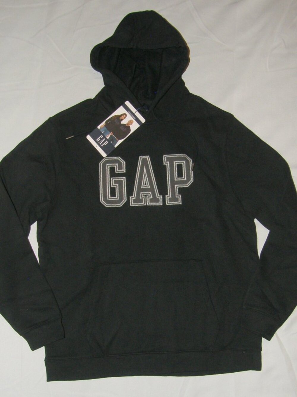 GAP Unisex Sz Small Black Casual Wear Hoodie Hooded Sweatshirt Pocket NEW